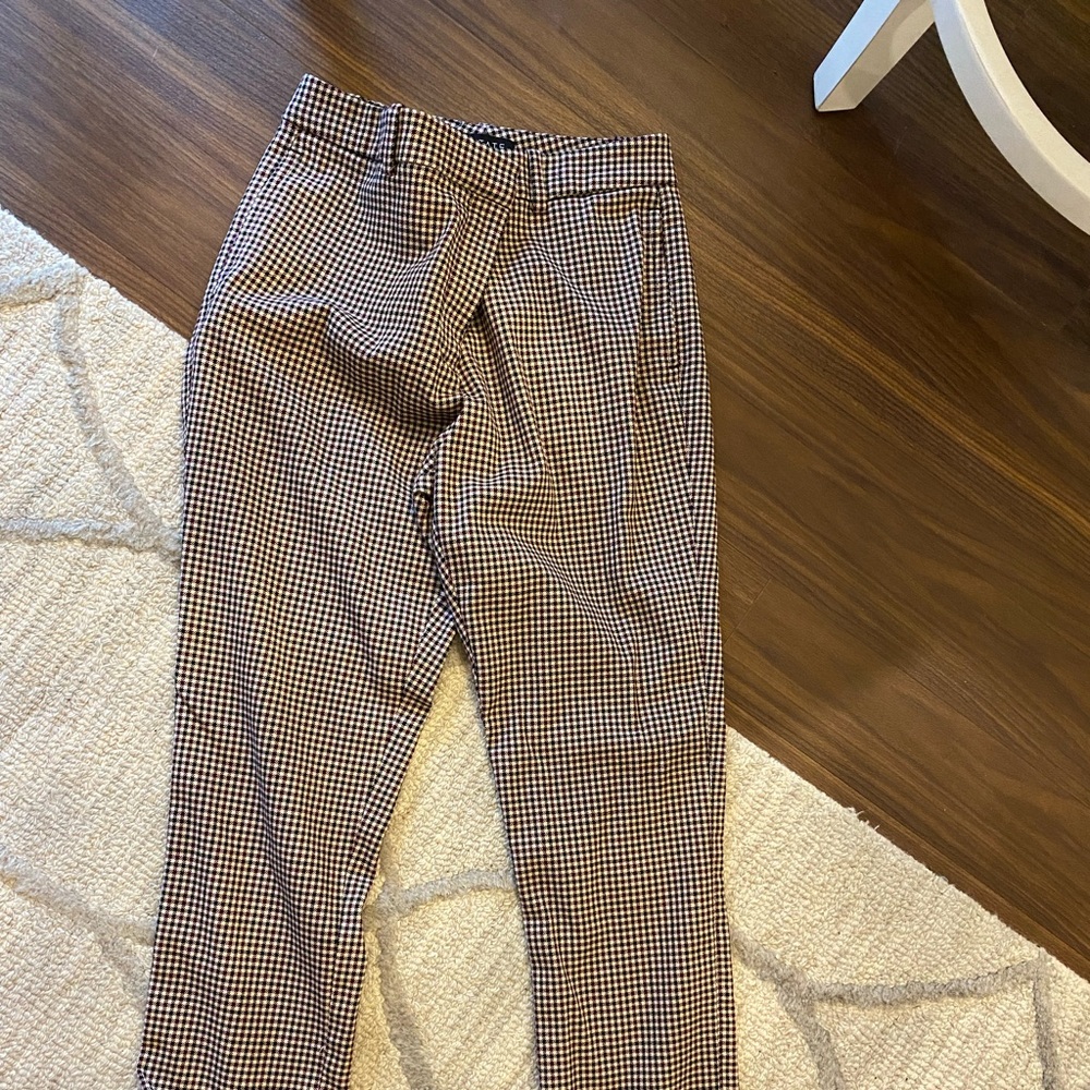 Checked dress pants women